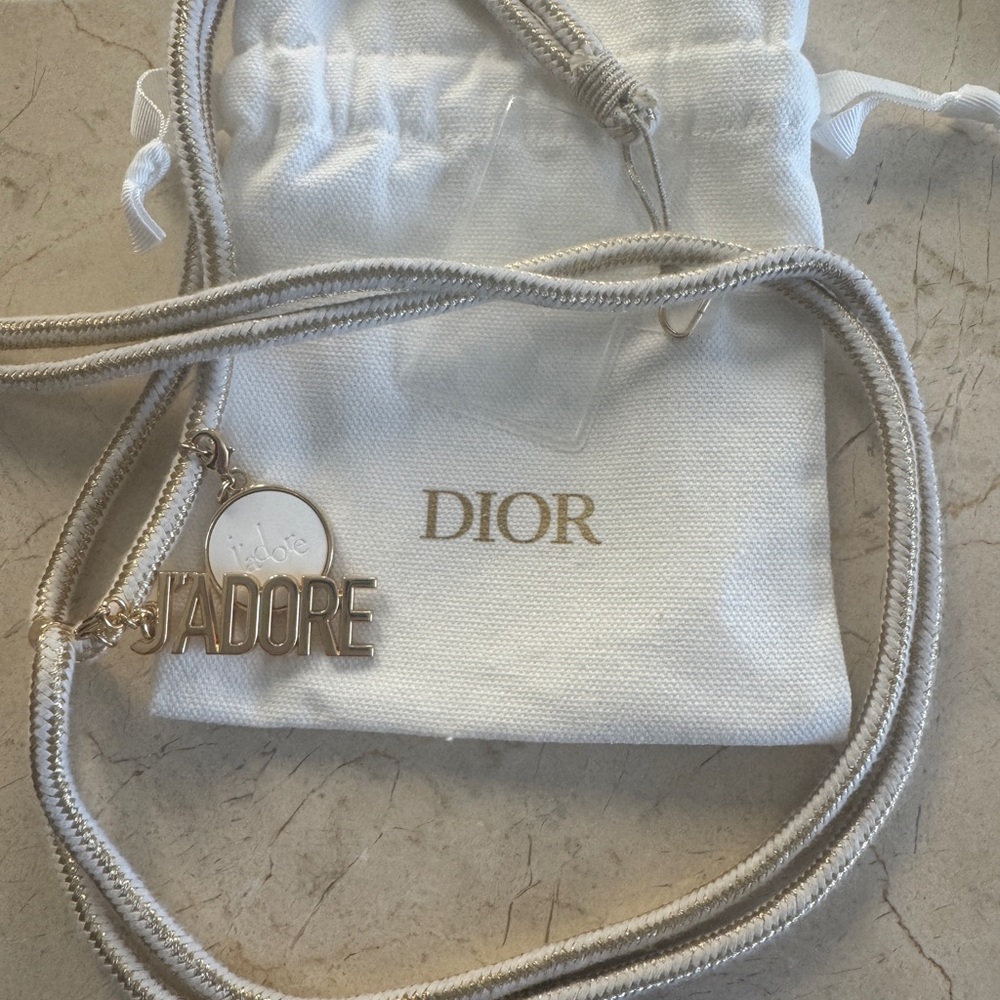 Dior phone strap with Jadore charms!